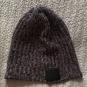 Love Your Melon Black and Gray Knit Beanie